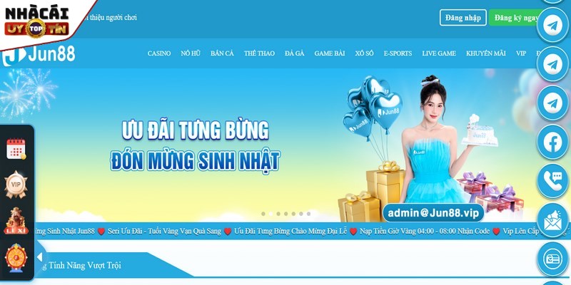 Jun88 - Thiên đường cá cược hàng đầu thị trường 1 Jun88 hiện là cái tên vô cùng nổi bật với nhiều hoạt động và dịch vị chất lượng